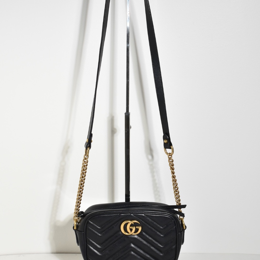 Gucci, Gigi Marmont, mini camera bag black - Picture 9 of 14